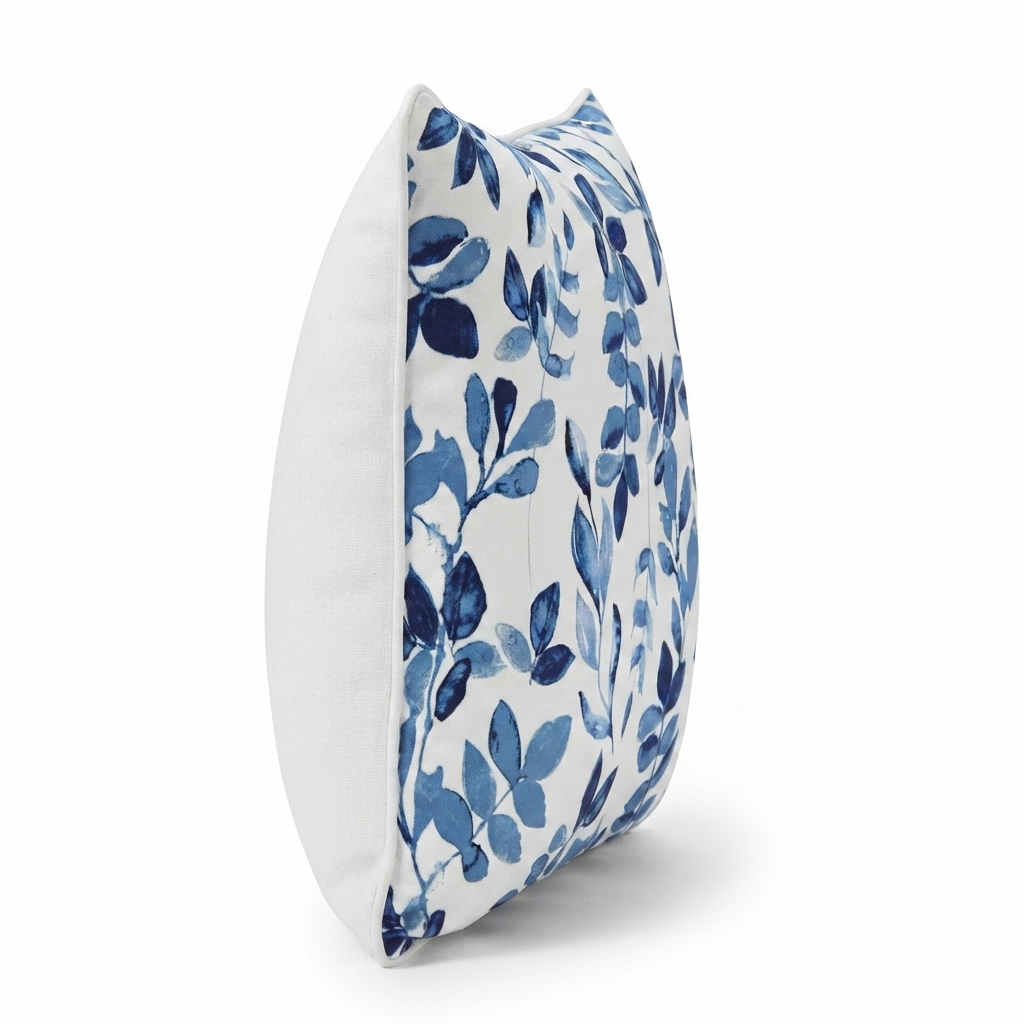 Blue Rhode 45x45 Outdoor Cushion — side view