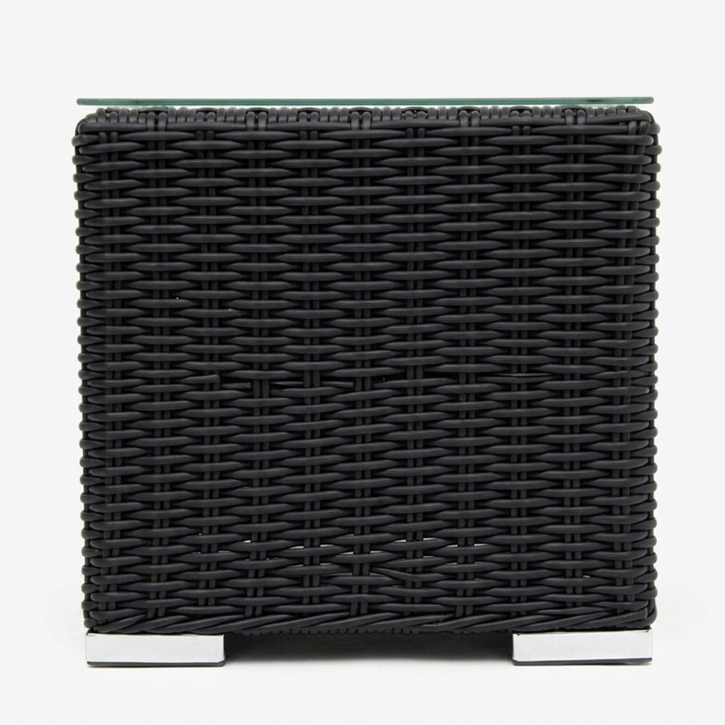 Amani Side Table - Black — side view