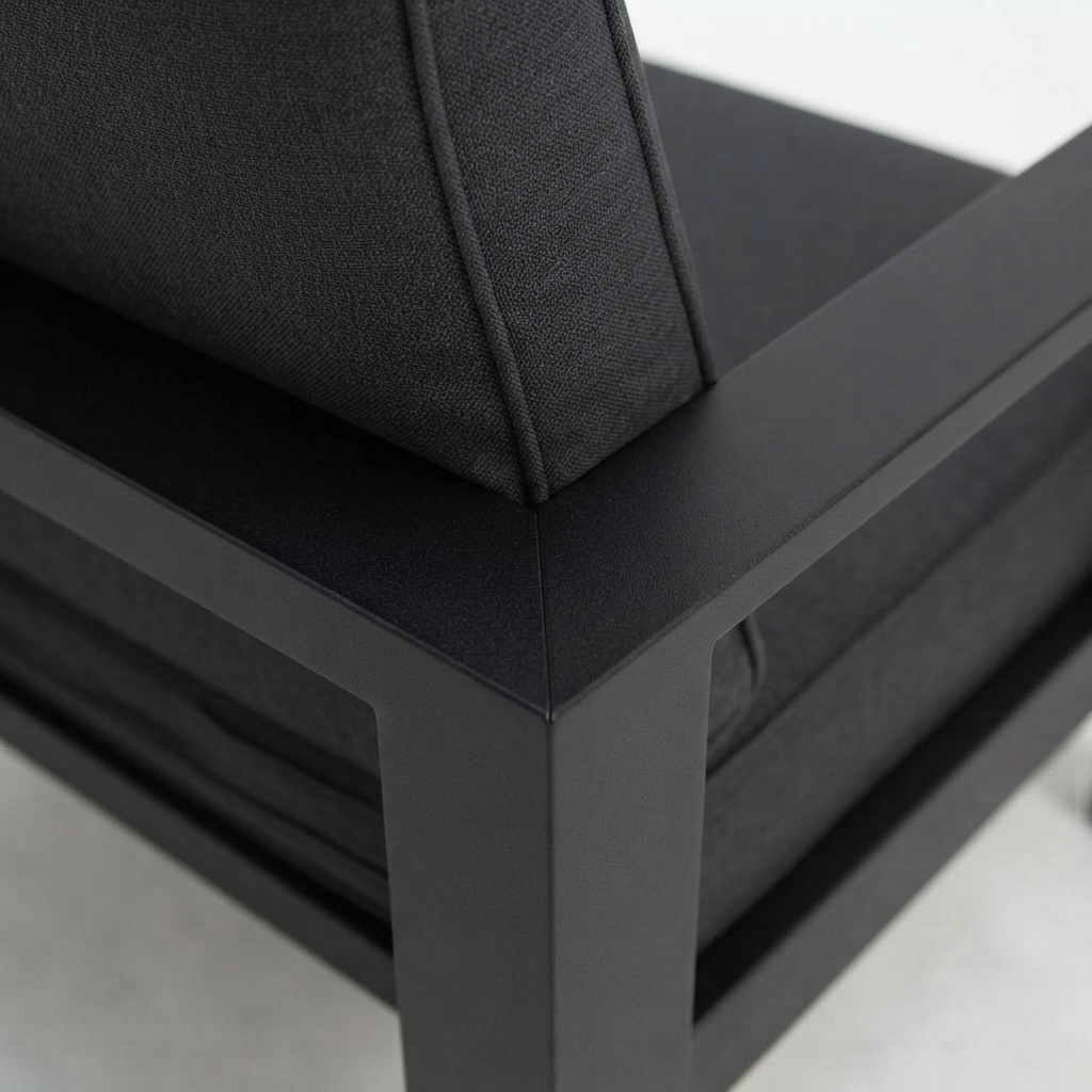 Hayman 2 Seater Lounge - Black — detail close-up