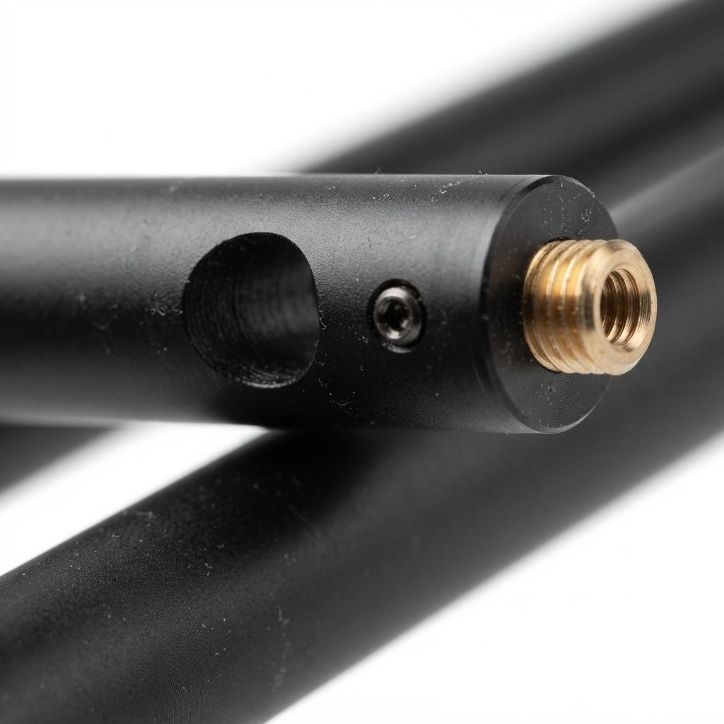 2pc Extension Mount Poles 600mm - Black — detail close-up