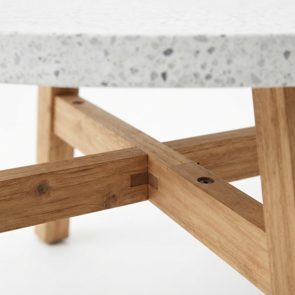 Orlando Teak Coffee Table — detail close-up