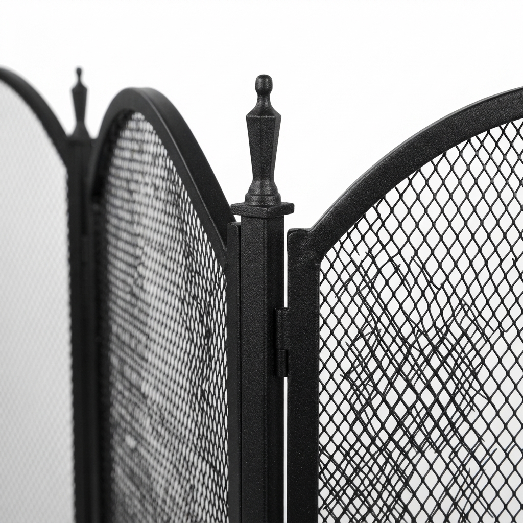 Fire Screen for Woodheaters - 4 Fold — detail close-up