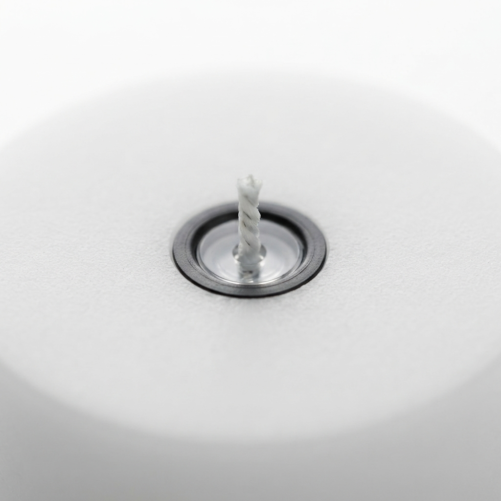 UYUNI Lighting Nordic White Maxi Tealight 6.1 x 2.2cm — detail close-up