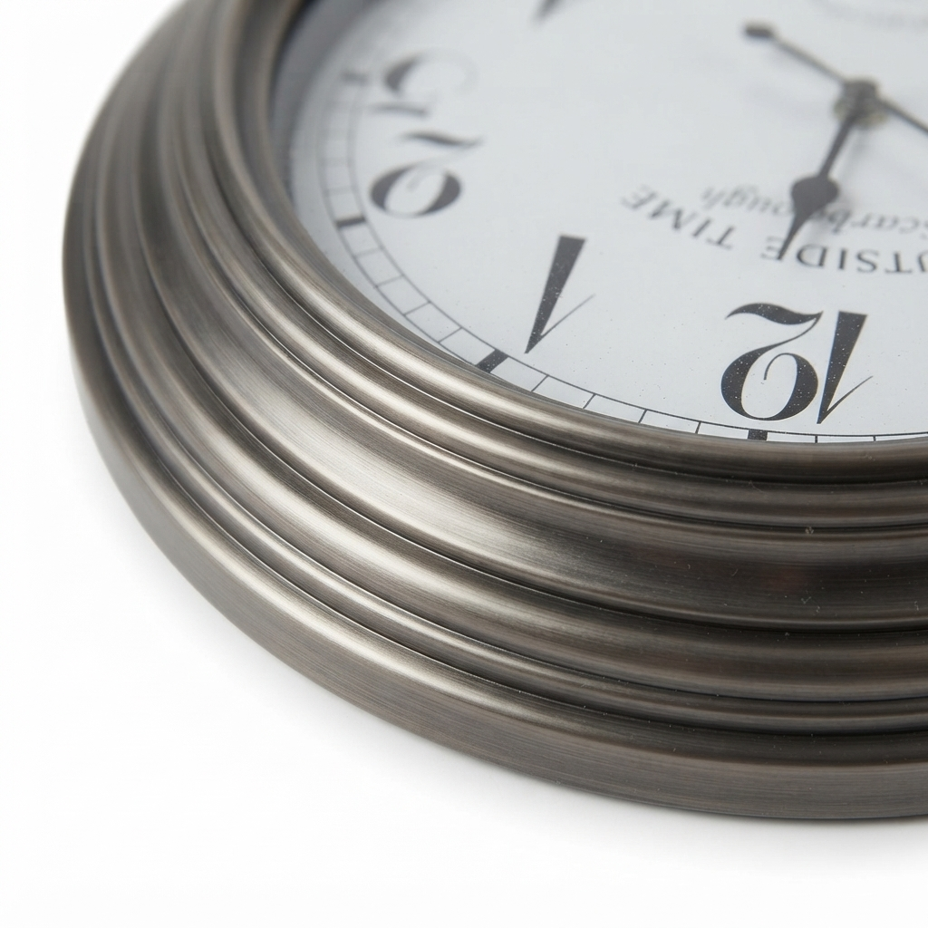 Outdoor Water Resistant Clock - Scarborough 58cm — detail close-up