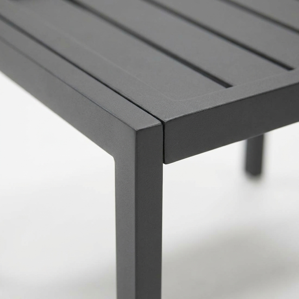 Eaglemont Side Table - Gunmetal — detail close-up