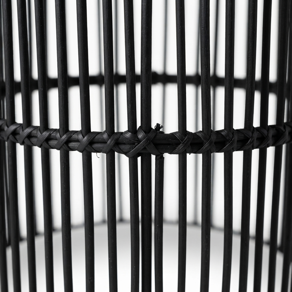 Toby Cylinder Lantern Black Large — detail close-up