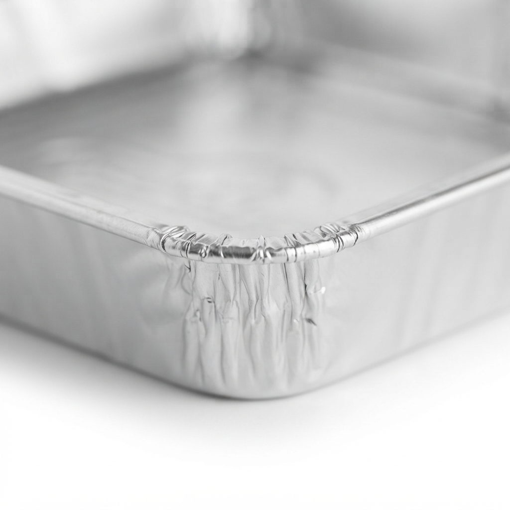 Disposable Aluminum Grease Trays for TravelQ — detail close-up