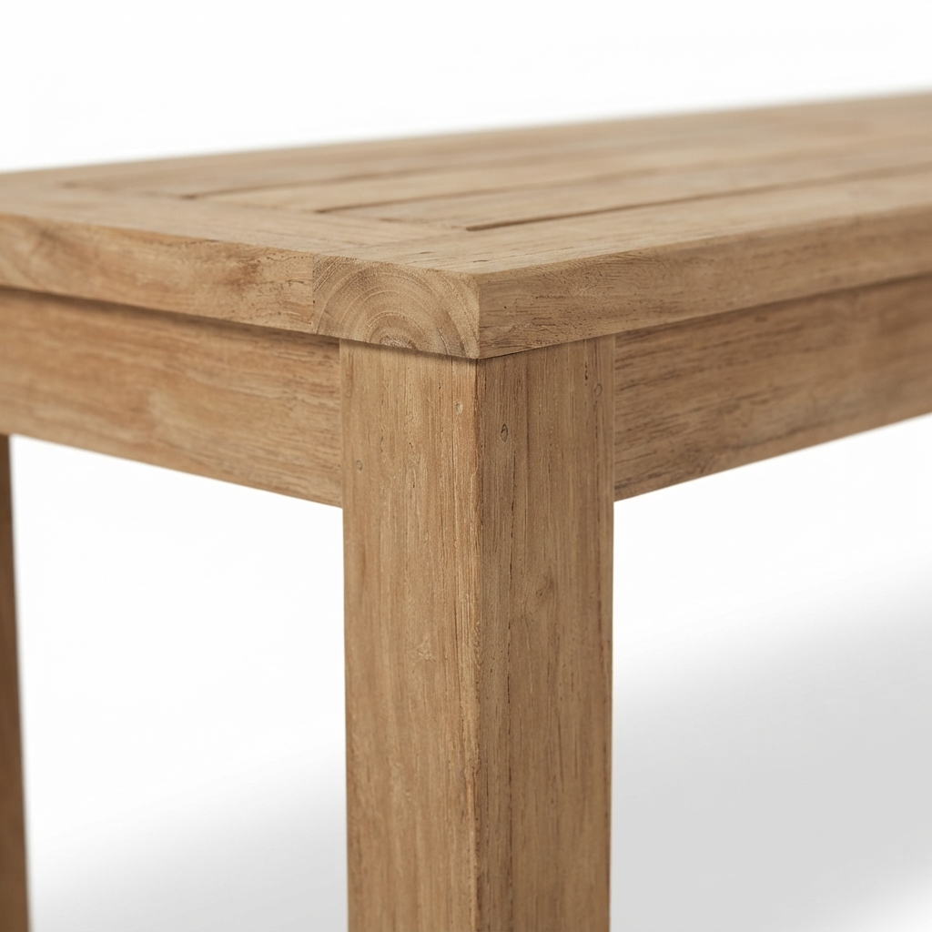 Palmer 160 Teak Bench — detail close-up