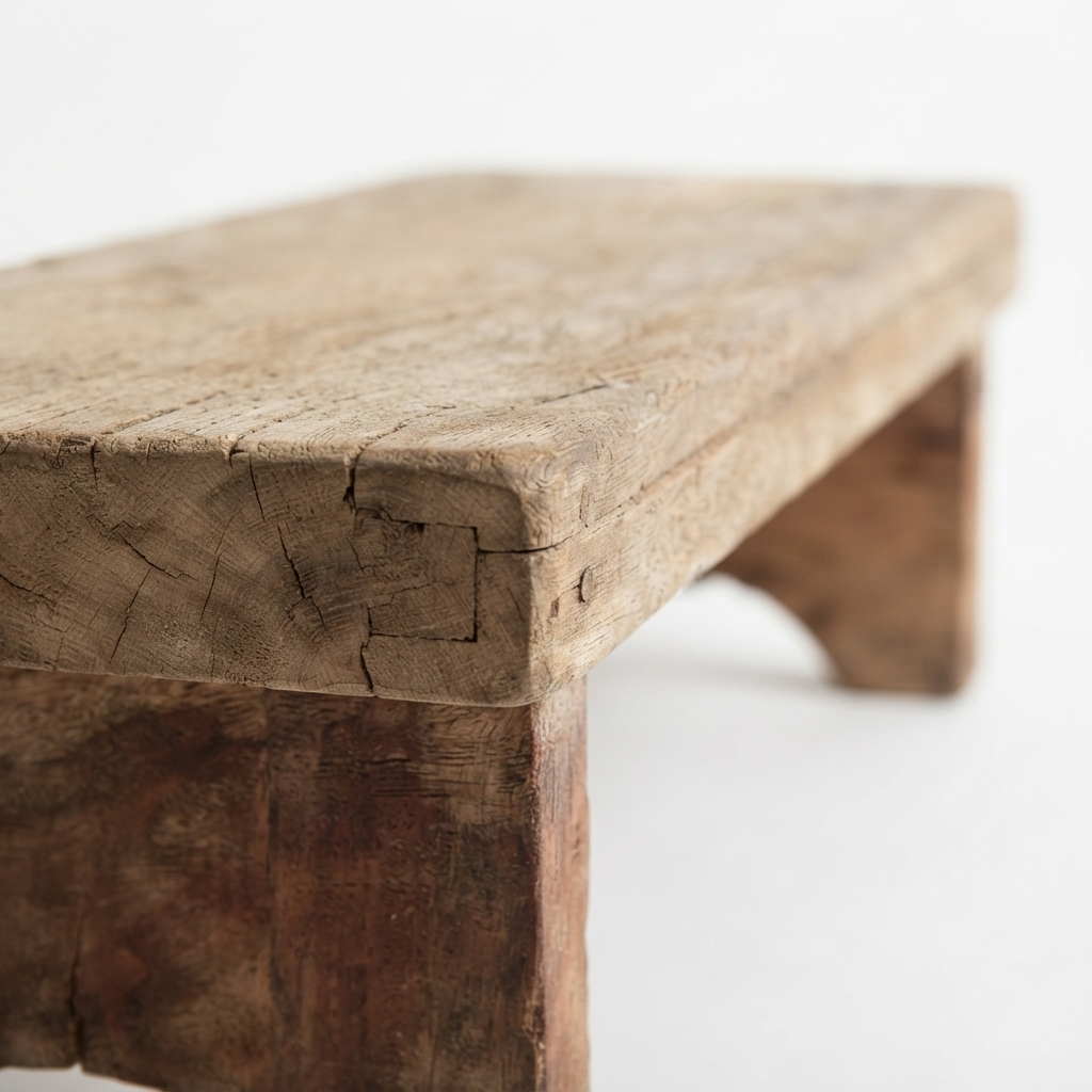 Rustic Table Riser — detail close-up