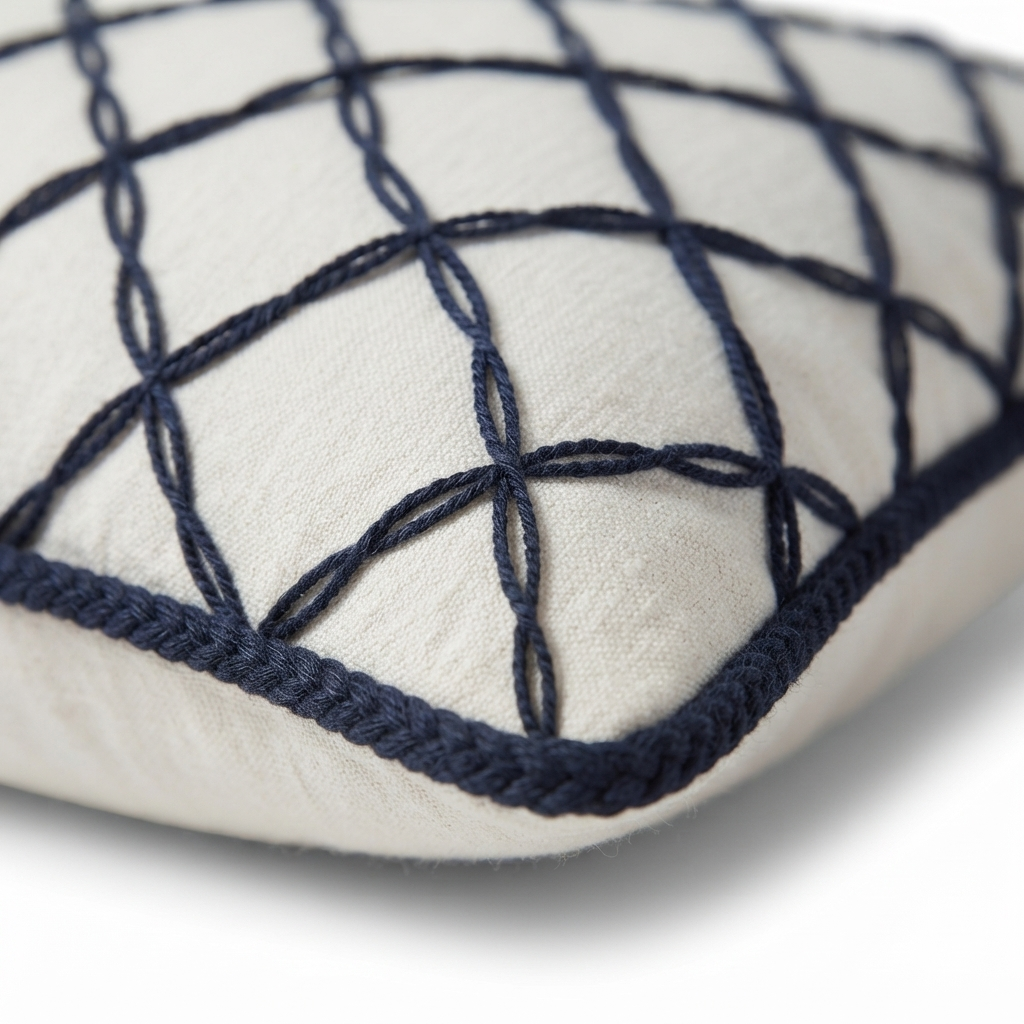 Santorini Lattice - Indoor Cushion (50 x 50) — detail close-up
