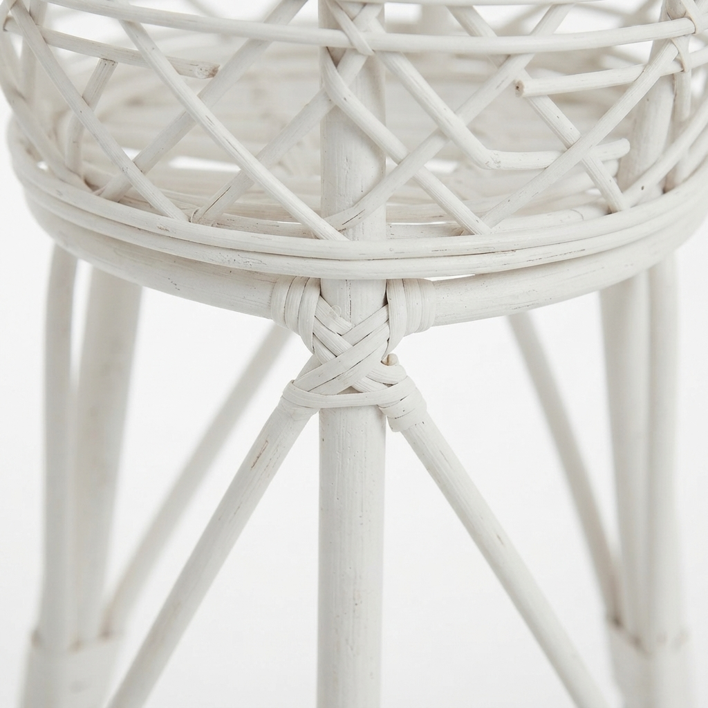Amiri Rattan Planter Stand - Large — detail close-up