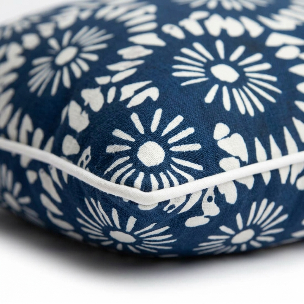 Blue Moon Outdoor Cushion Cover 45x45cm — detail close-up
