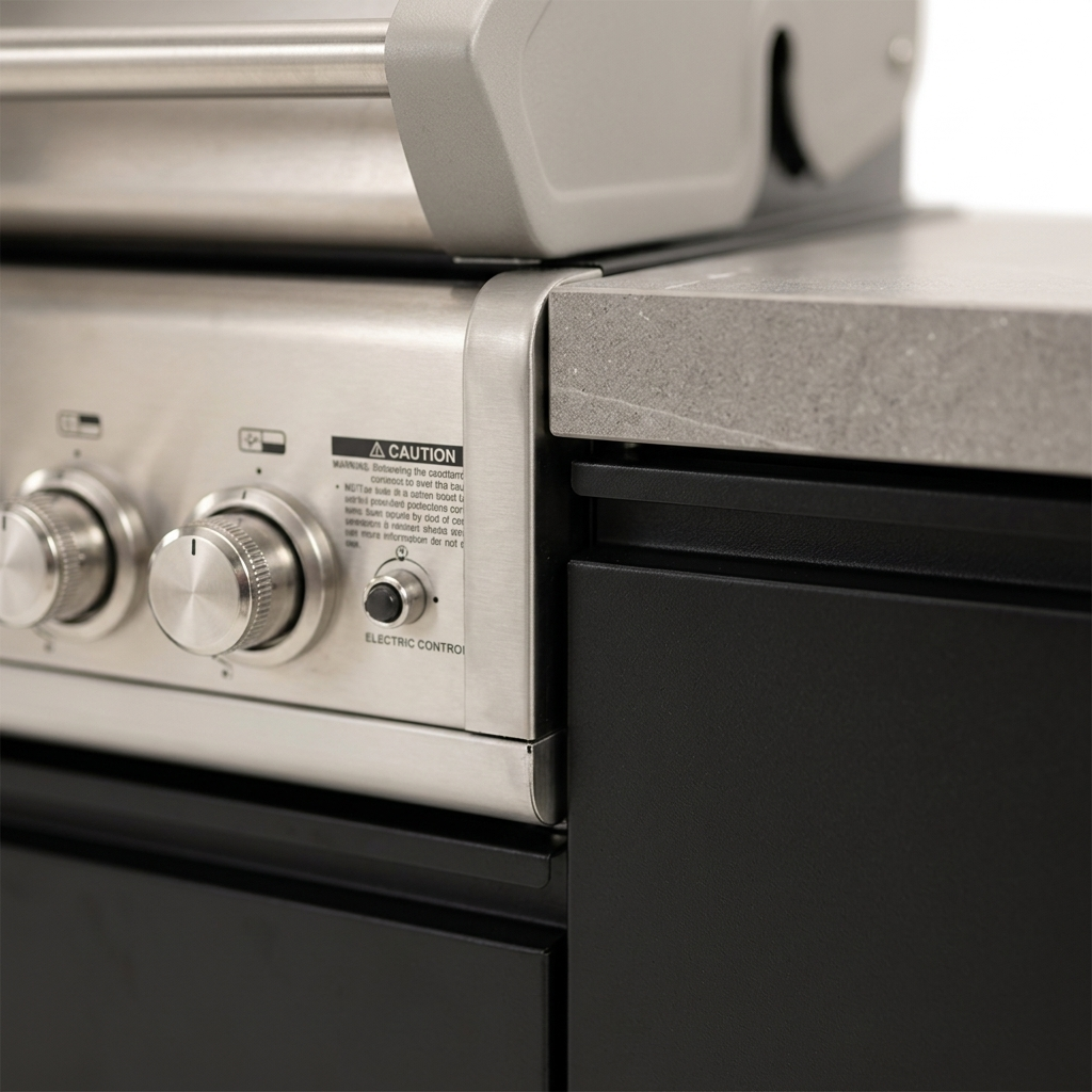 Crossray Compact Gas Outdoor Kitchen TC4K-MINI-2 — detail close-up