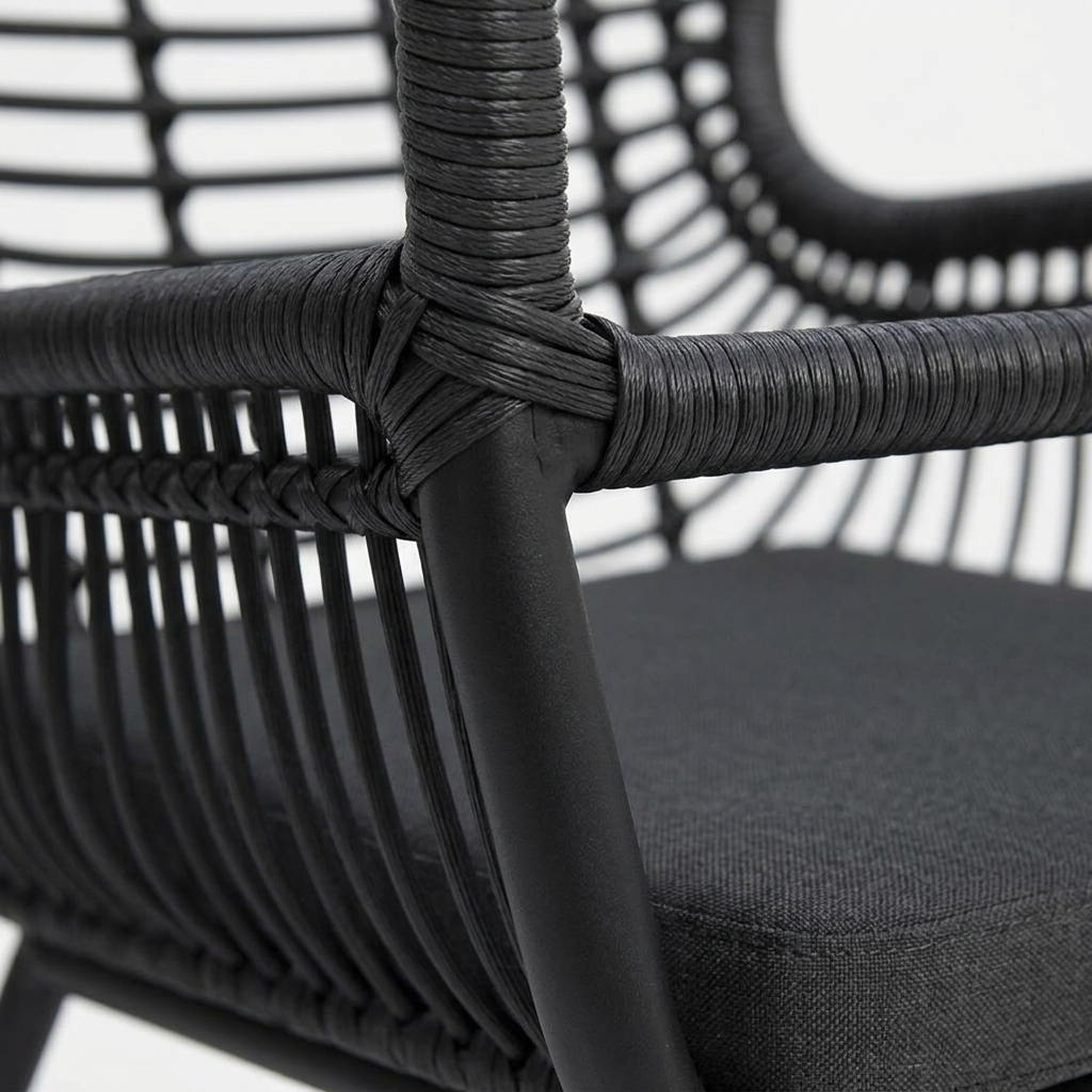 Astrid Dining Chair - Black — detail close-up