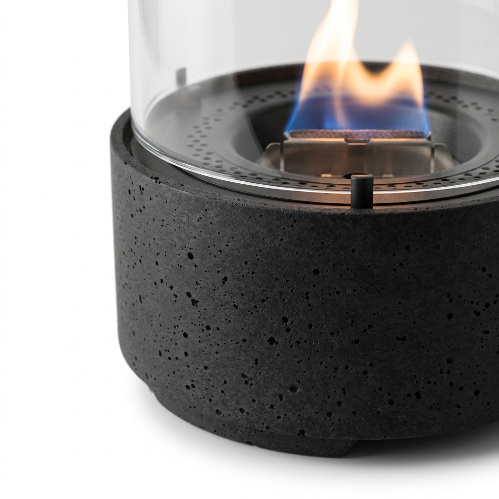 Tenderflame Cafe 14 Lava Black — detail close-up