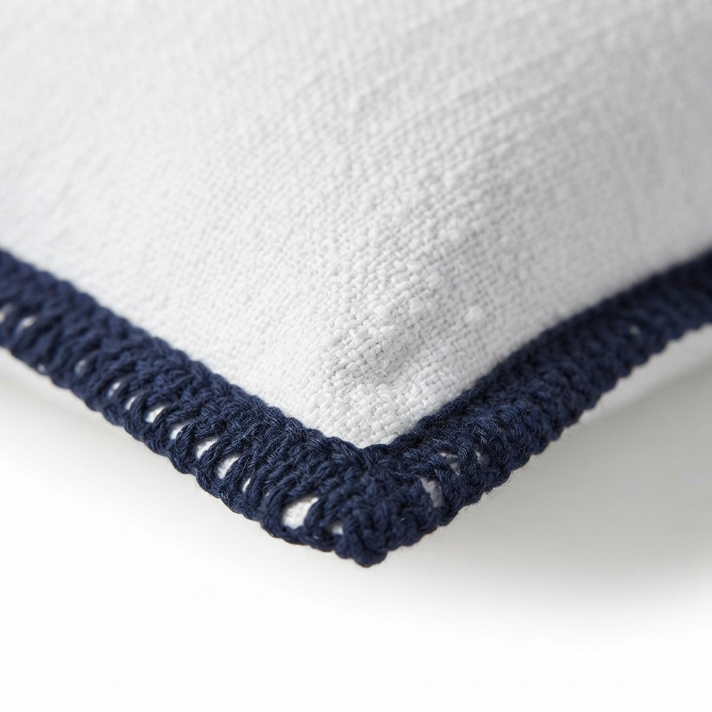 Santorini Blanc - Indoor Cushion (50 x 50) — detail close-up