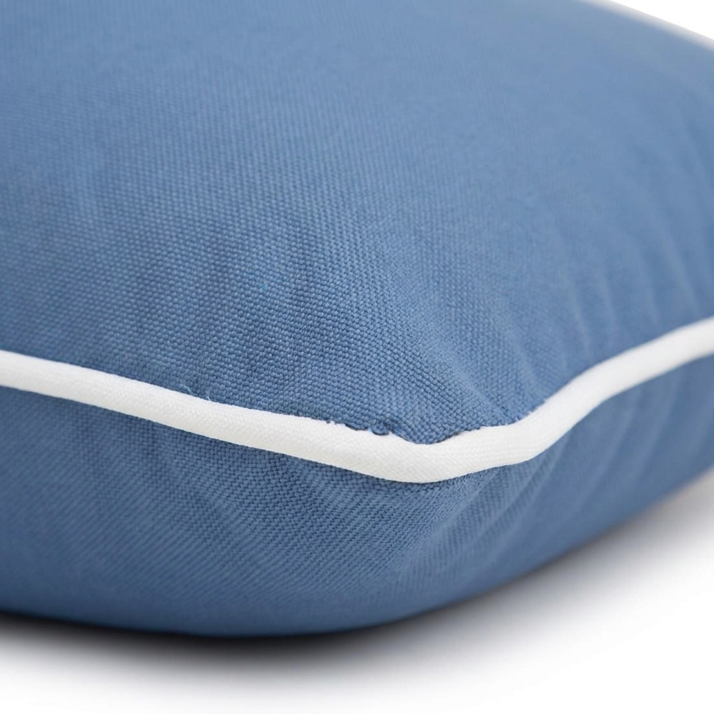 Blue Haze 45x45cm Outdoor Cushion — detail close-up