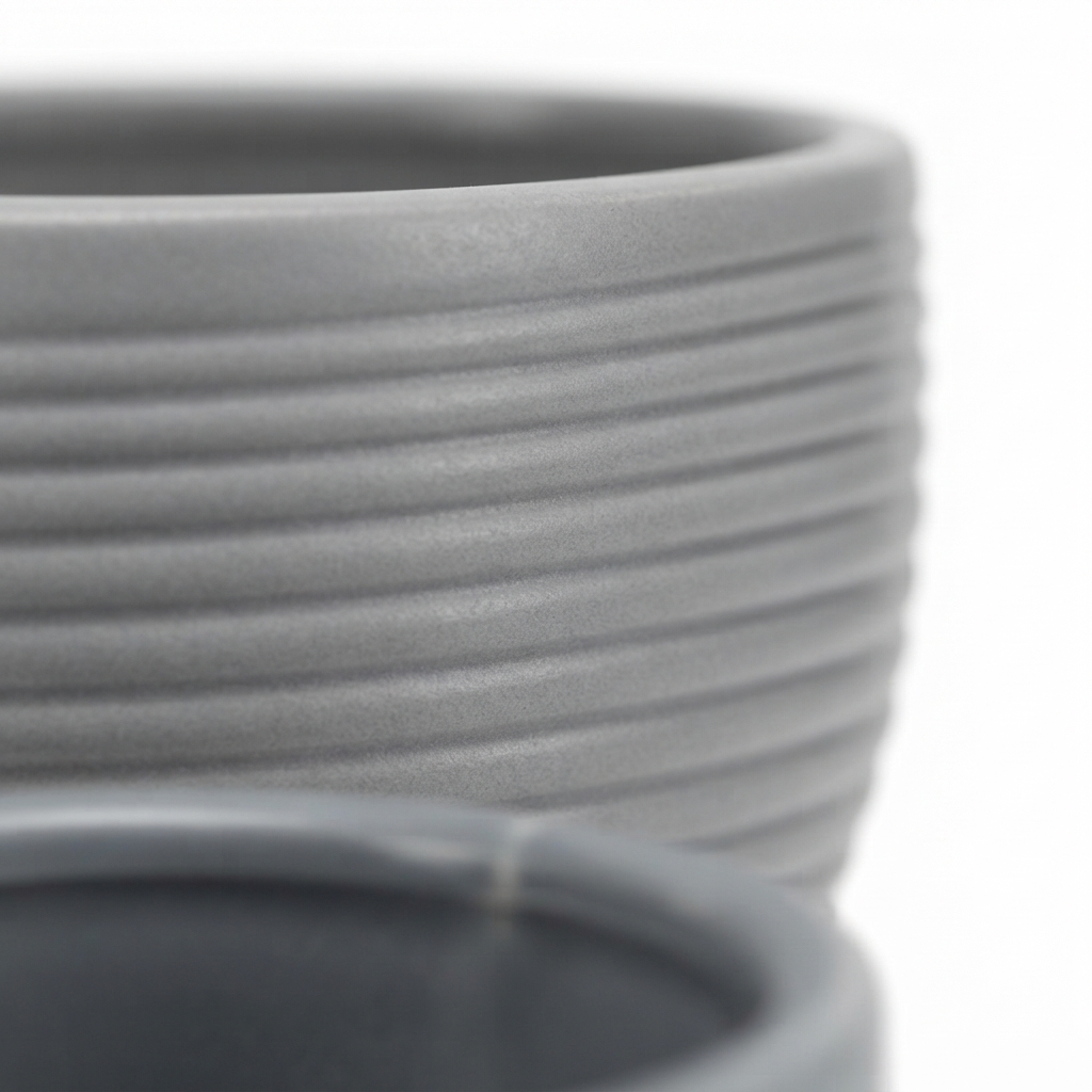 Ceramic Footed Pot - Verge — detail close-up