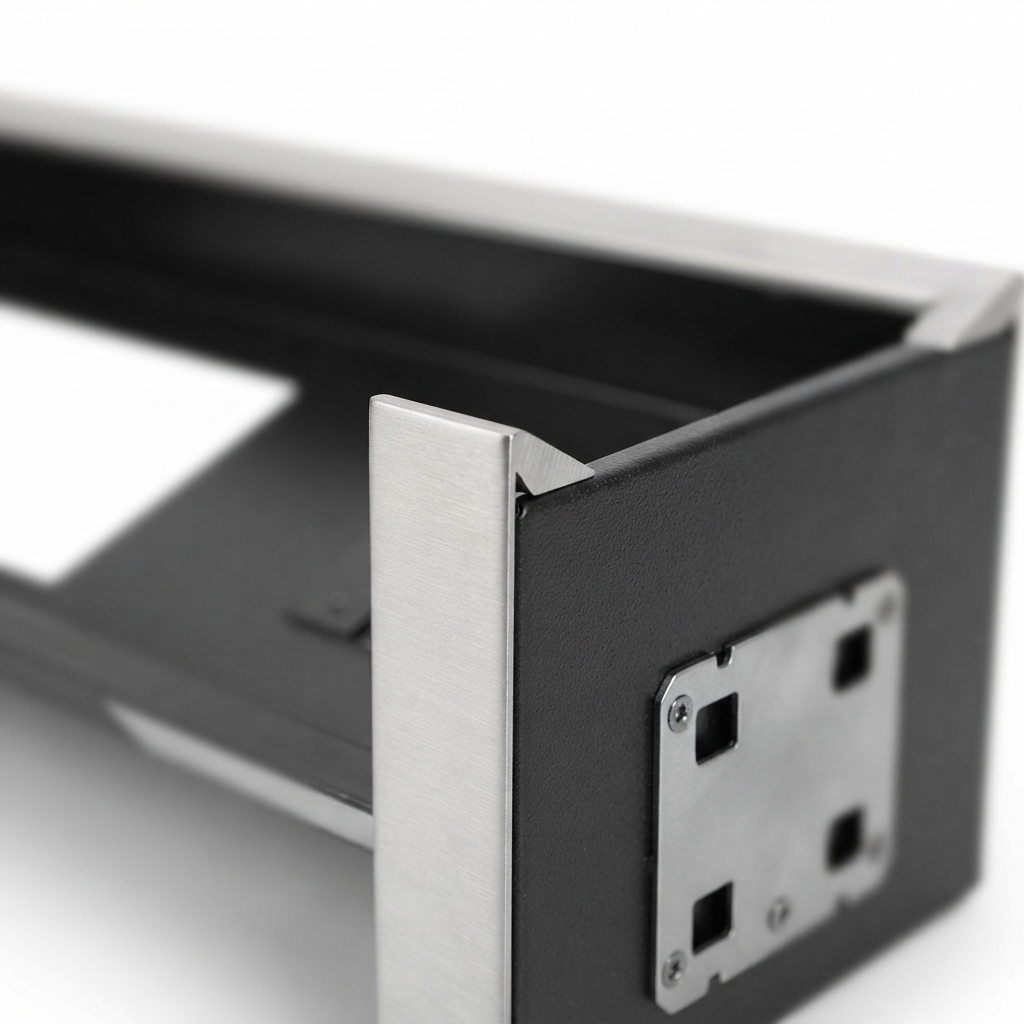 Flush Mount Enclosure for Max 3200W - White — detail close-up