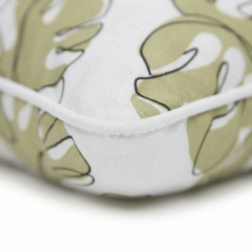 Palm Island 45x45 Outdoor Cushion — detail close-up