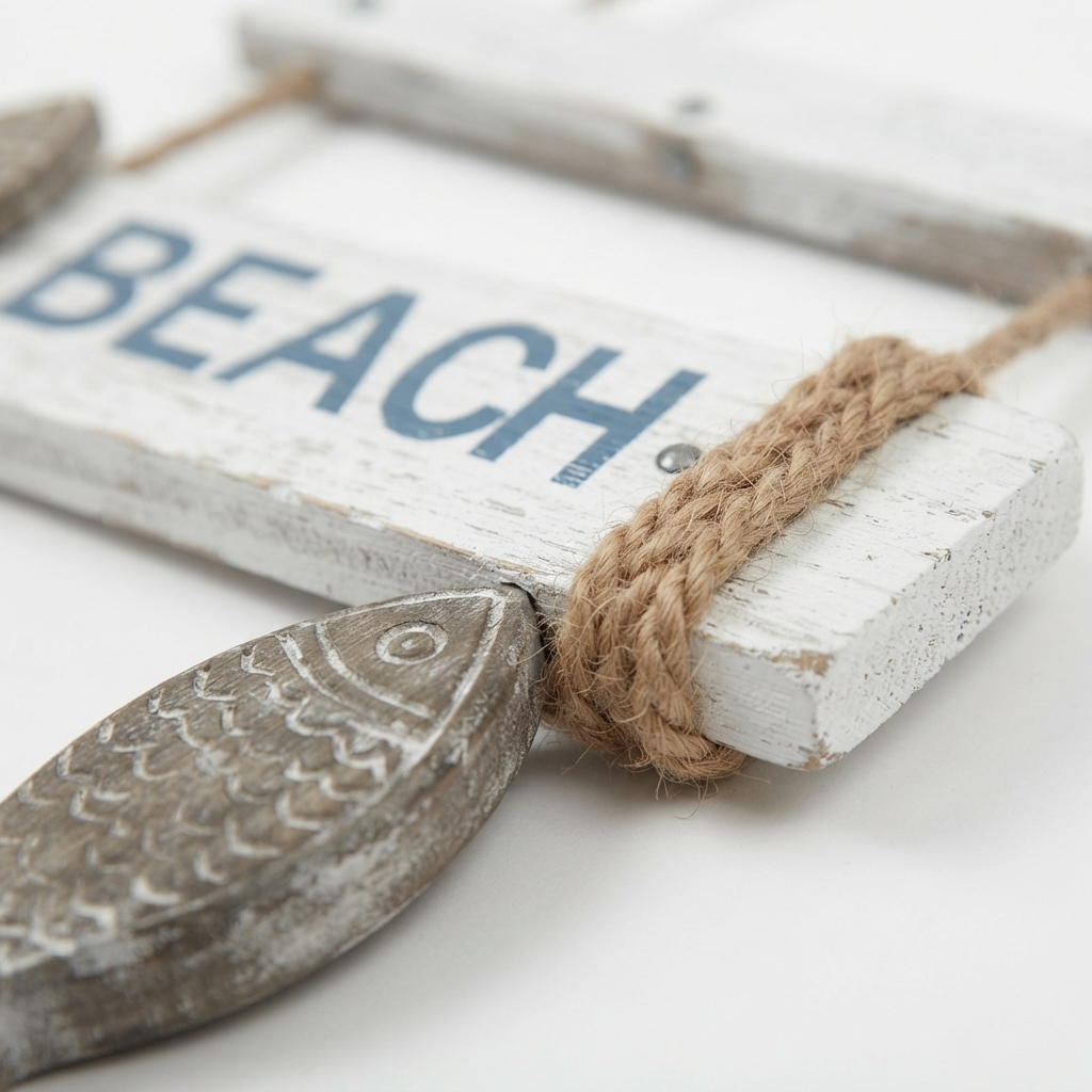 Welcome Beach Wall Art — detail close-up