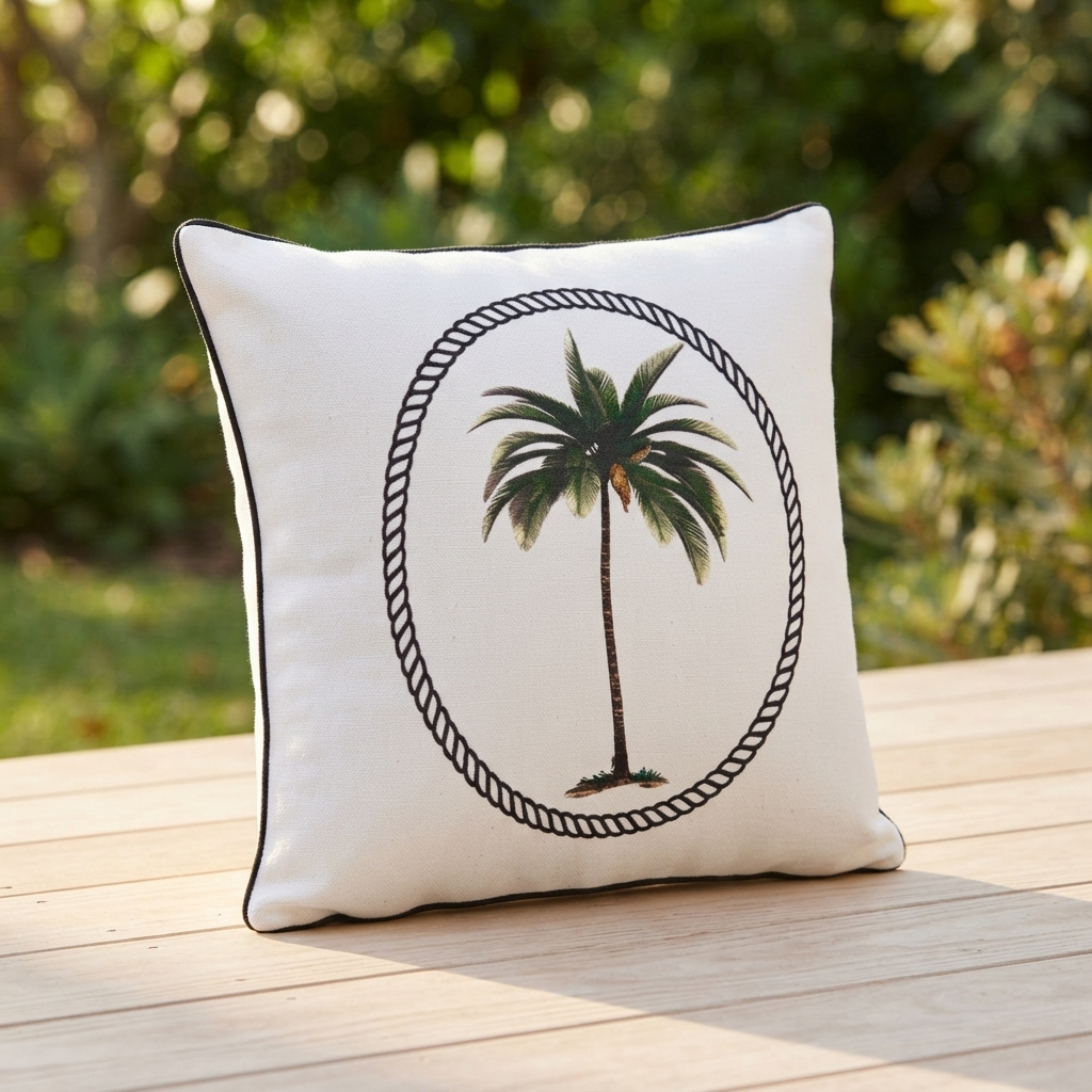Bahama Palm Royale - Indoor Cushion (50 x 50) — outdoor setting