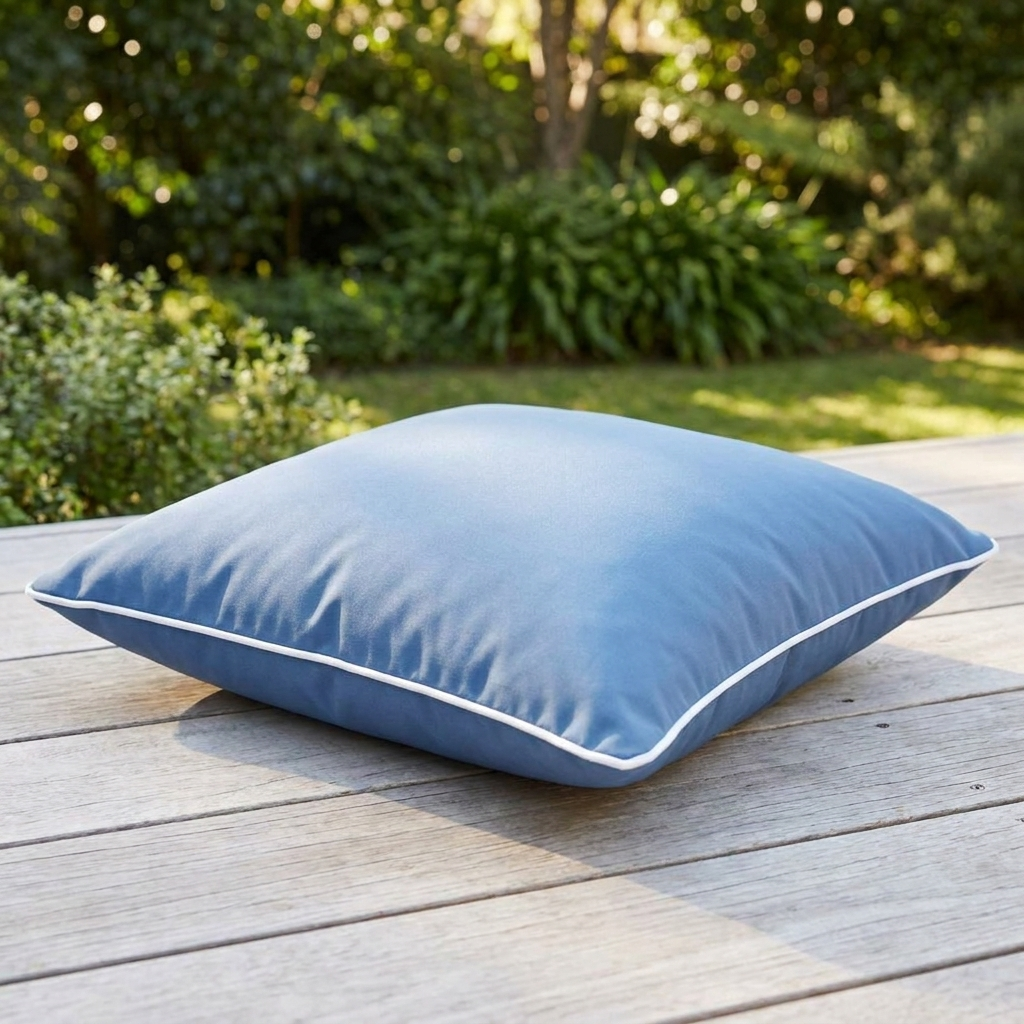 Blue Haze 45x45cm Outdoor Cushion — outdoor setting