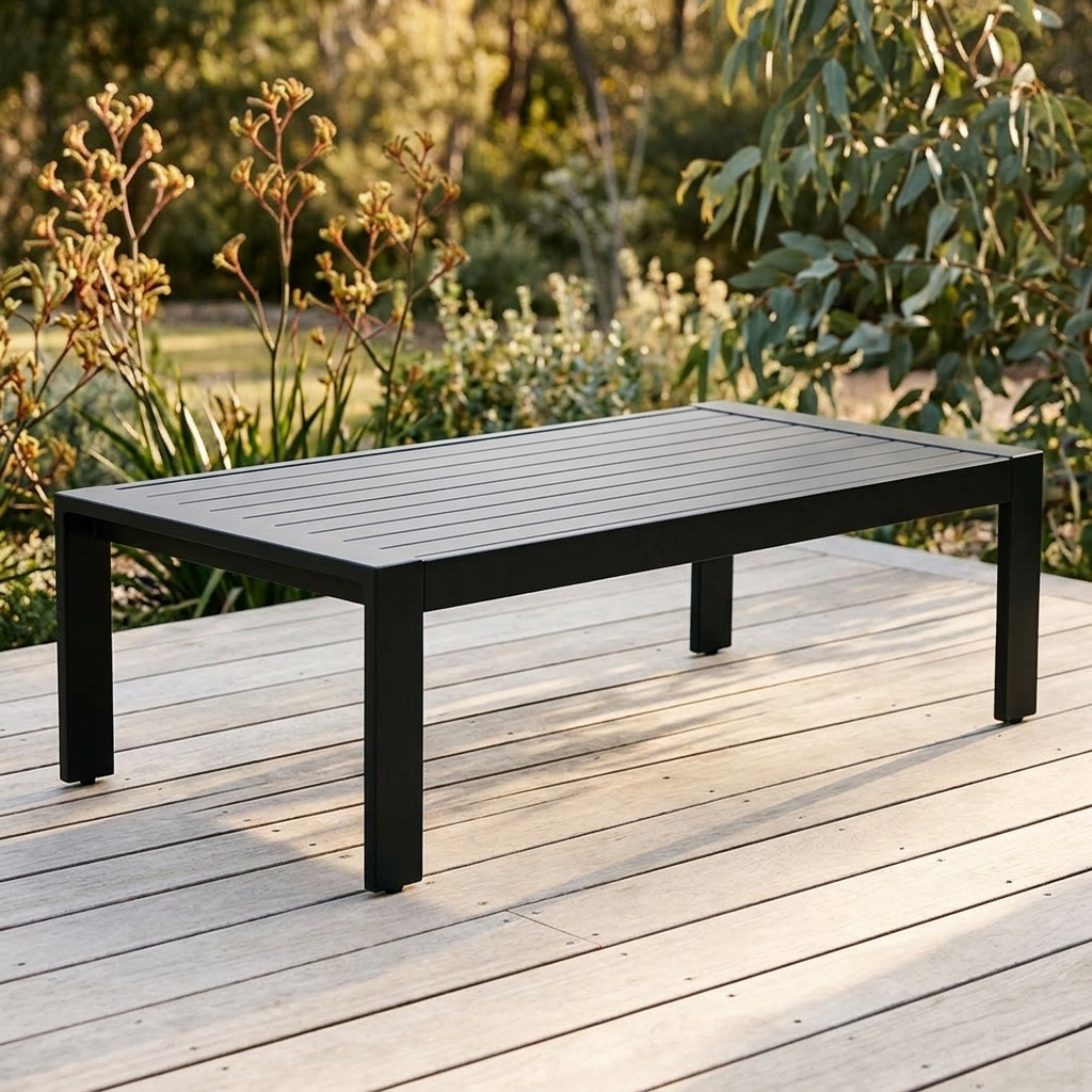 Dallas Coffee Table - Black — outdoor setting