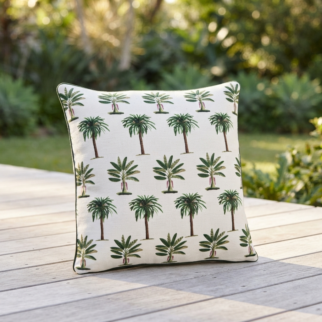 Palmy Raffles - Indoor Cushion (50 x 50) — outdoor setting
