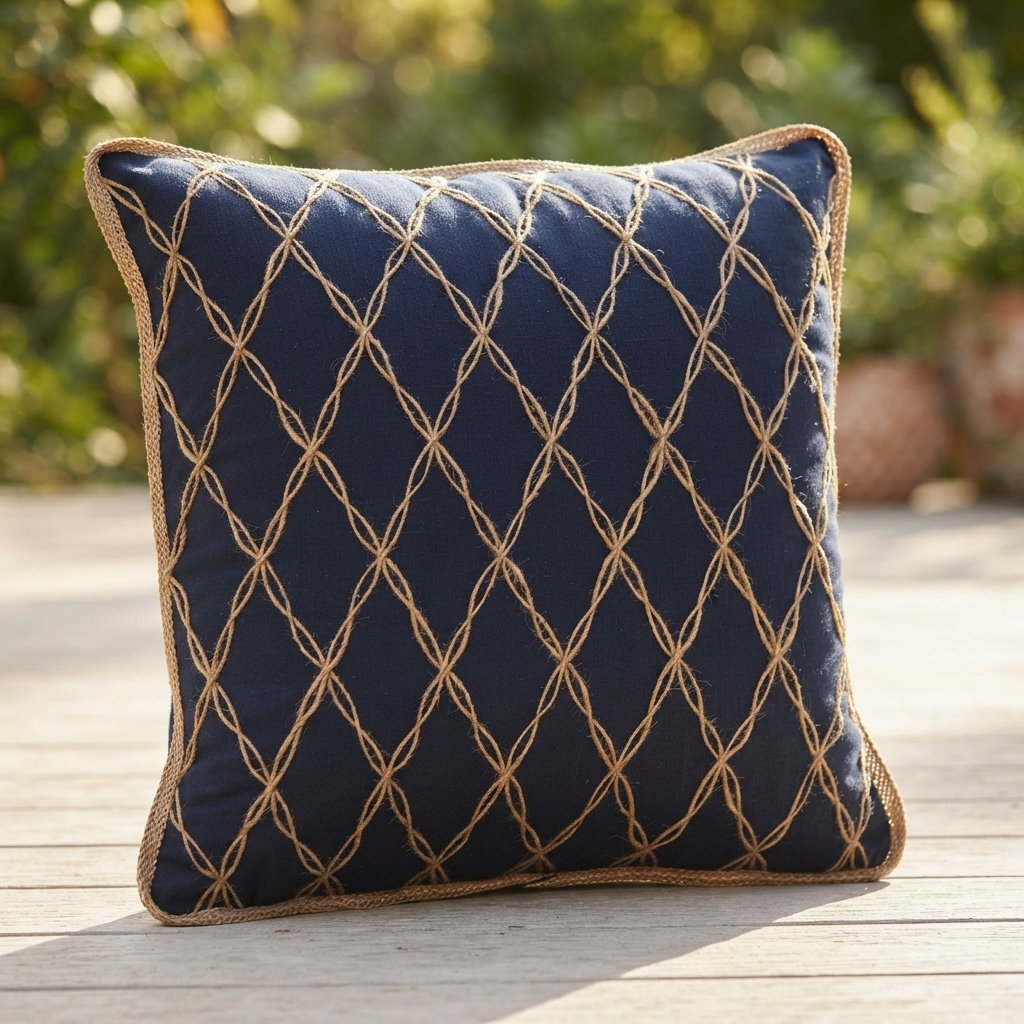 Newport Lattice - Indoor Cushion (50 x 50) — outdoor setting