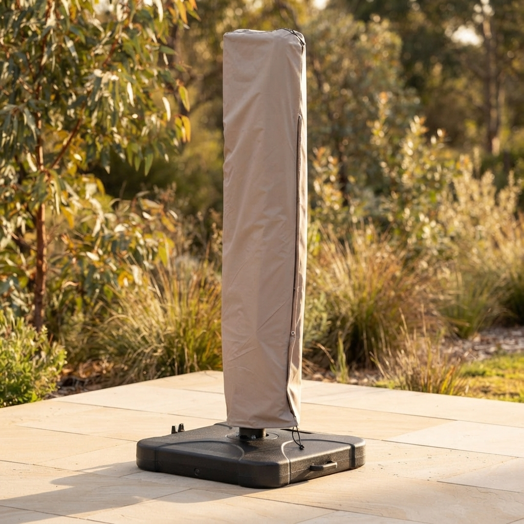 Cover for 4m Umbrella - Taupe — outdoor setting