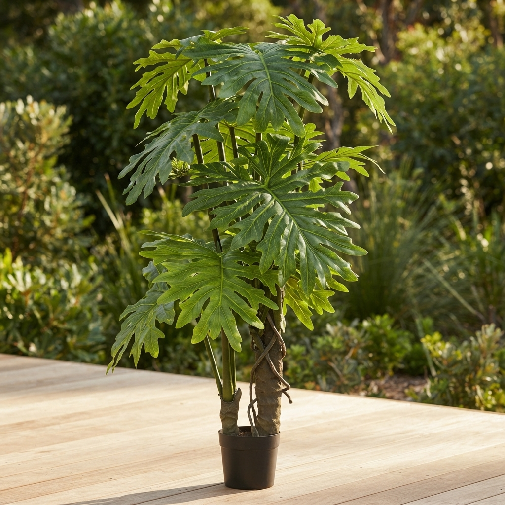 Selloum Plant - Artificial Plant (150cm) — outdoor setting