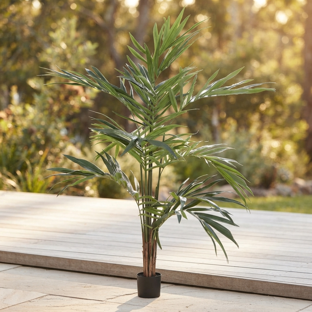 Kentia Palm Potted - Artificial Plant (200cm) — outdoor setting