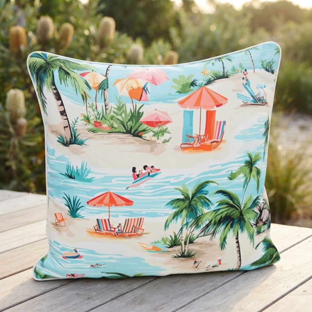 Sandy Shore 45x45 Outdoor Cushion — outdoor setting