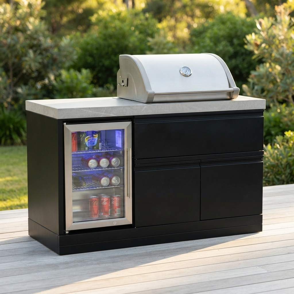 Crossray 2 Burner Gas BBQ Kitchen TC2K-MK1 — outdoor setting