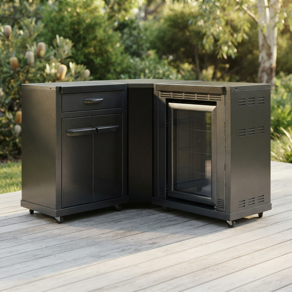 Coleman Revolution Corner Unit - Charcoal Glimmer — outdoor setting