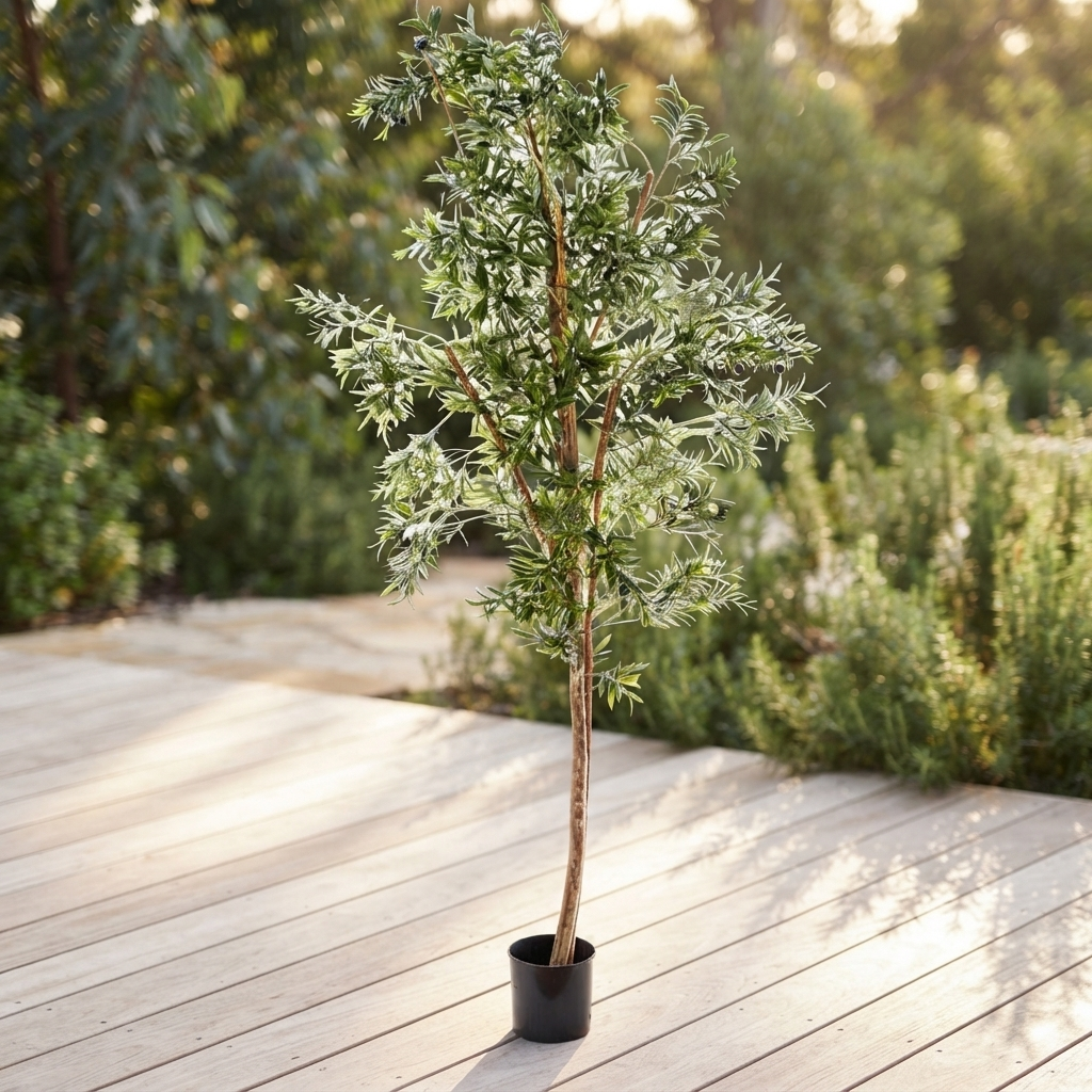 Olive Tree - Artificial Plant (240cm) — outdoor setting