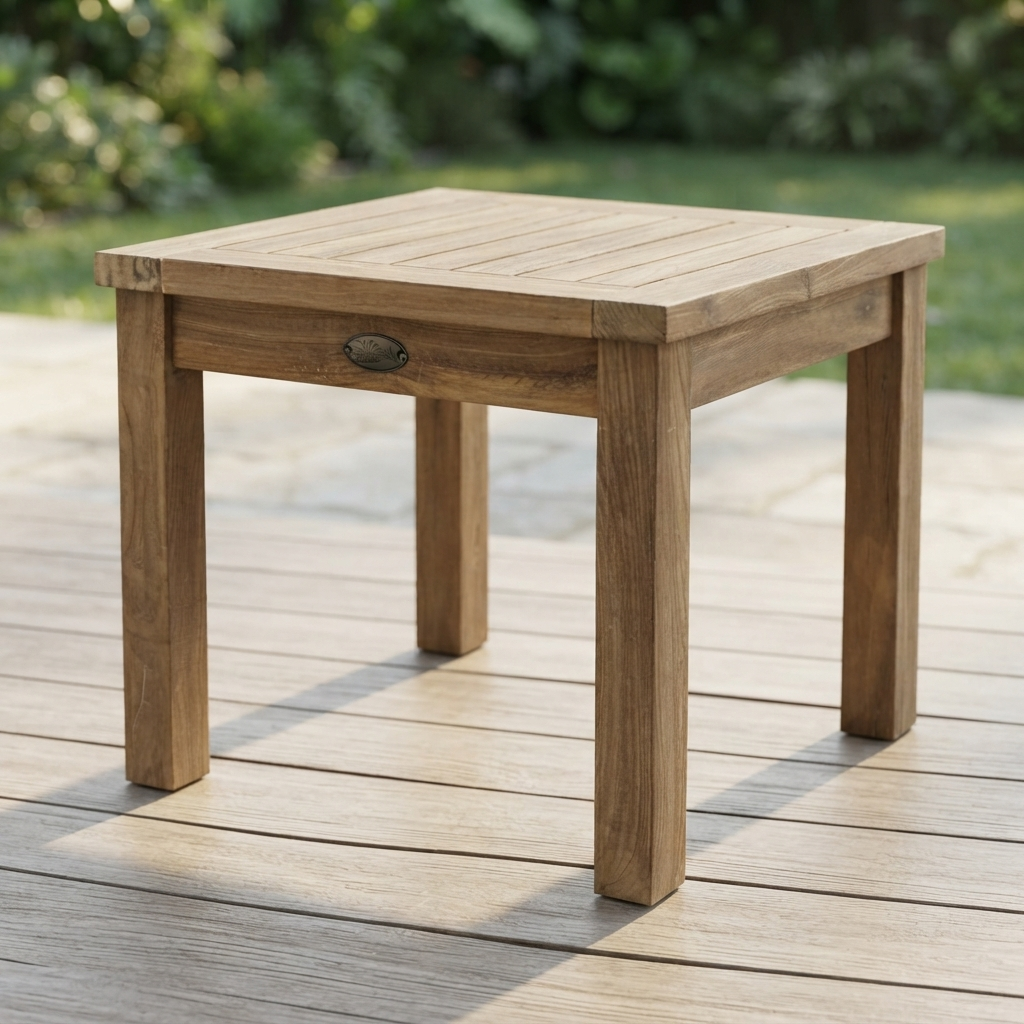 Teak 50 x 50 Coffee Table — outdoor setting