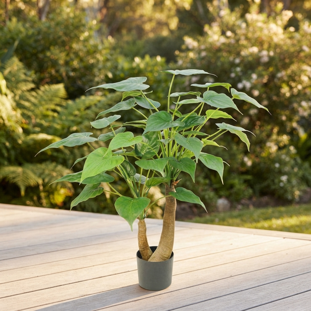 Alocasia Cucullata Tree - 95cm — outdoor setting