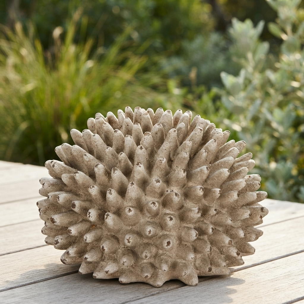 Rustic Urchin Flower — outdoor setting