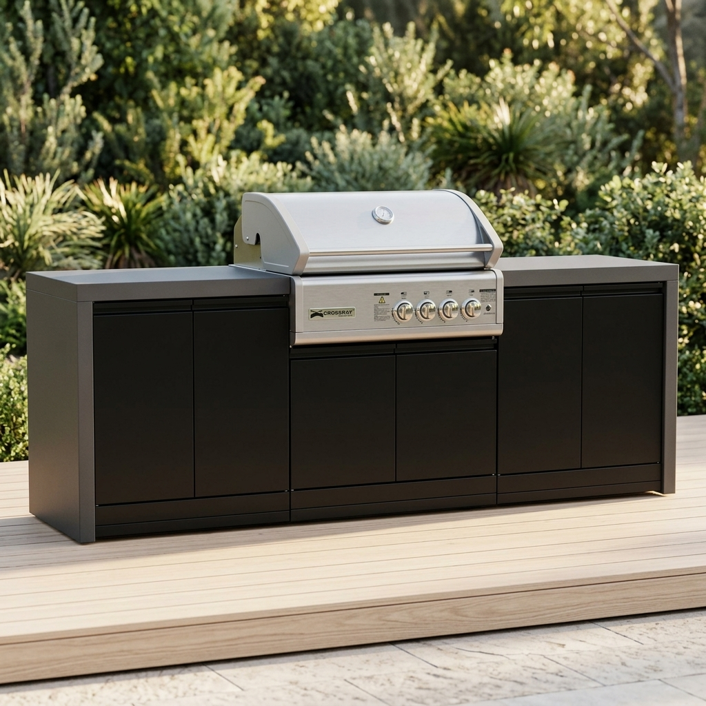Crossray Gas BBQ Outdoor Kitchen TC4K-17 — outdoor setting