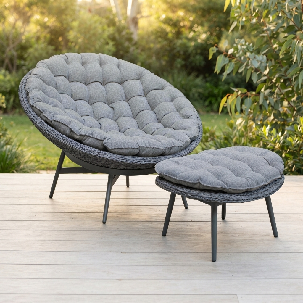 Terran Papasan Daybed — outdoor setting
