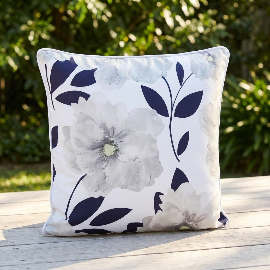 Hamptons 45x45cm Outdoor Cushion — outdoor setting