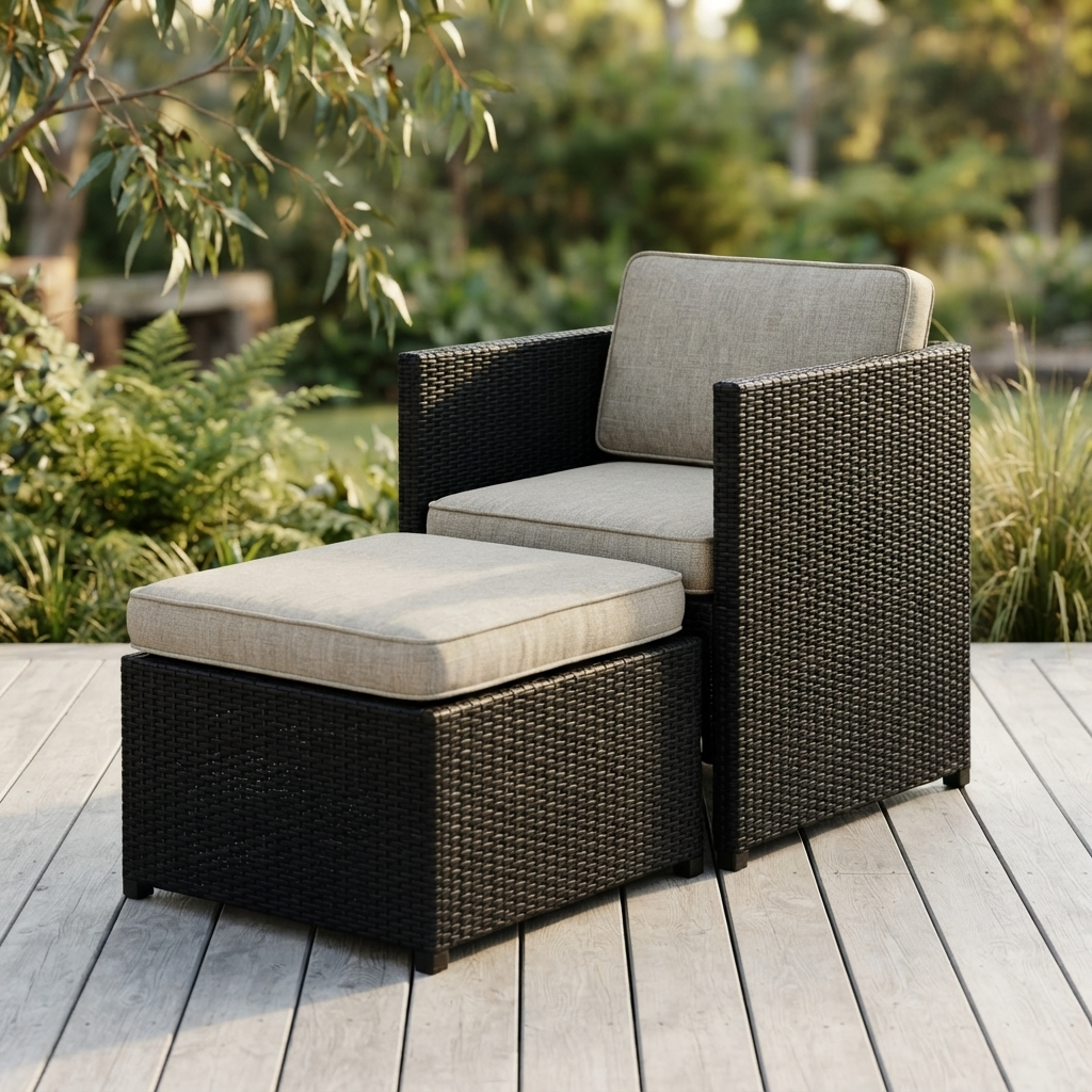 Space Lounge Chair and Ottoman — outdoor setting