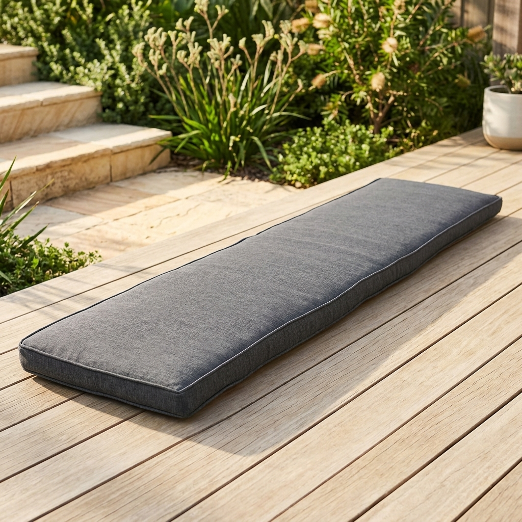 Bench Seat Cushion 195cm - Storm — outdoor setting