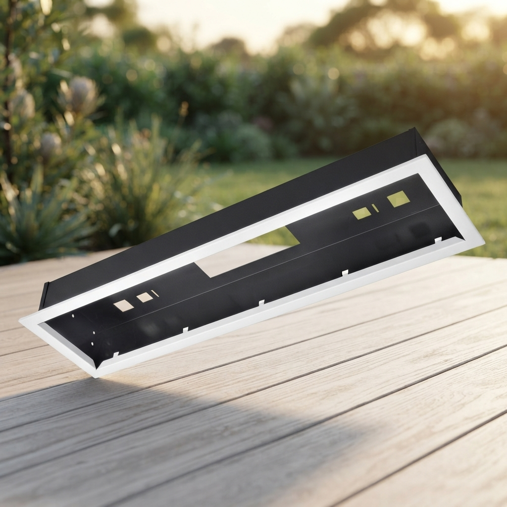Flush Mount Enclosure for Intense 2200W - White — outdoor setting