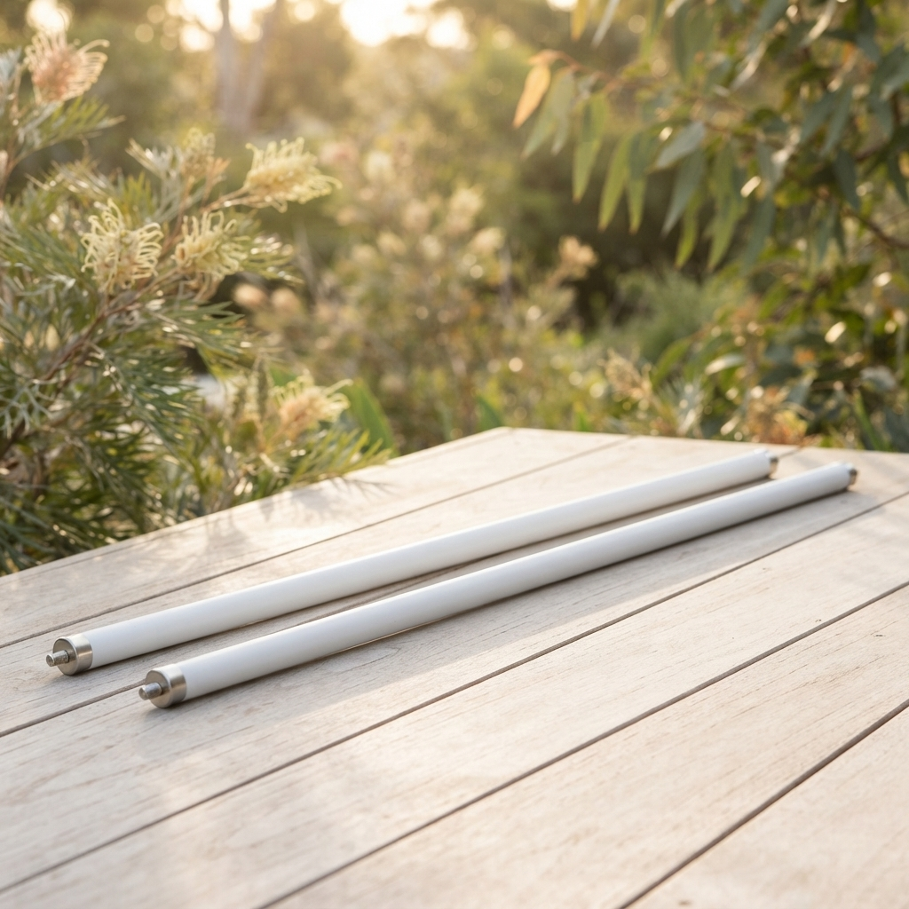 Intense Elegance Extension Poles 1200mm - White — outdoor setting