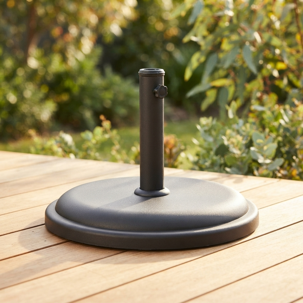 Concrete Umbrella Bases — outdoor setting