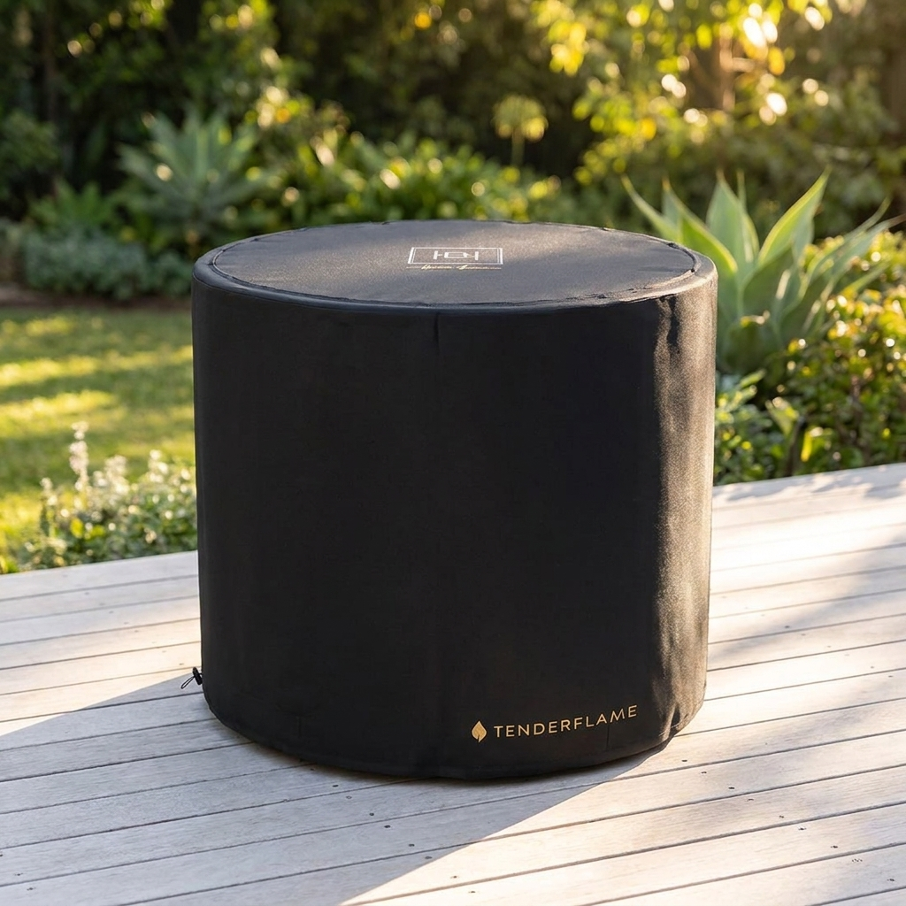 Tenderflame Plettenberg Cover Black — outdoor setting