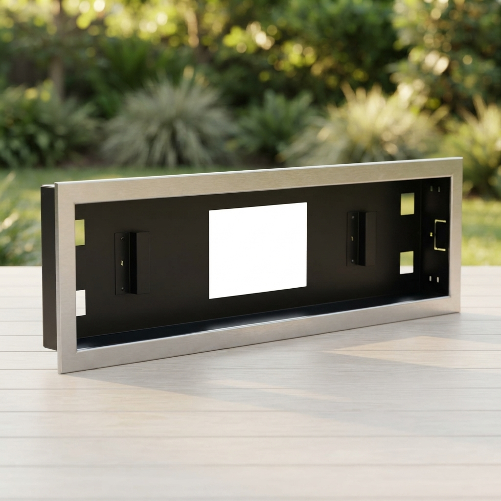 Flush Mount Enclosure for Classic 3200W — outdoor setting